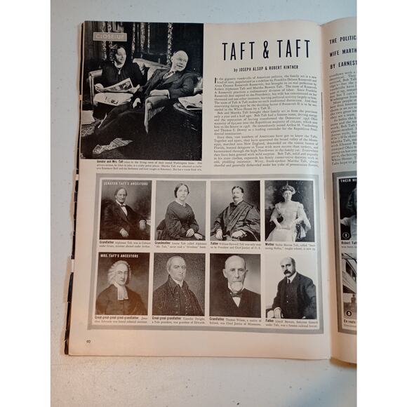 Life Magazine MARCH 18, 1940 WWII , Seabiscuit, Taft Presidency "Du Barry" Girls - Picture 7 of 9